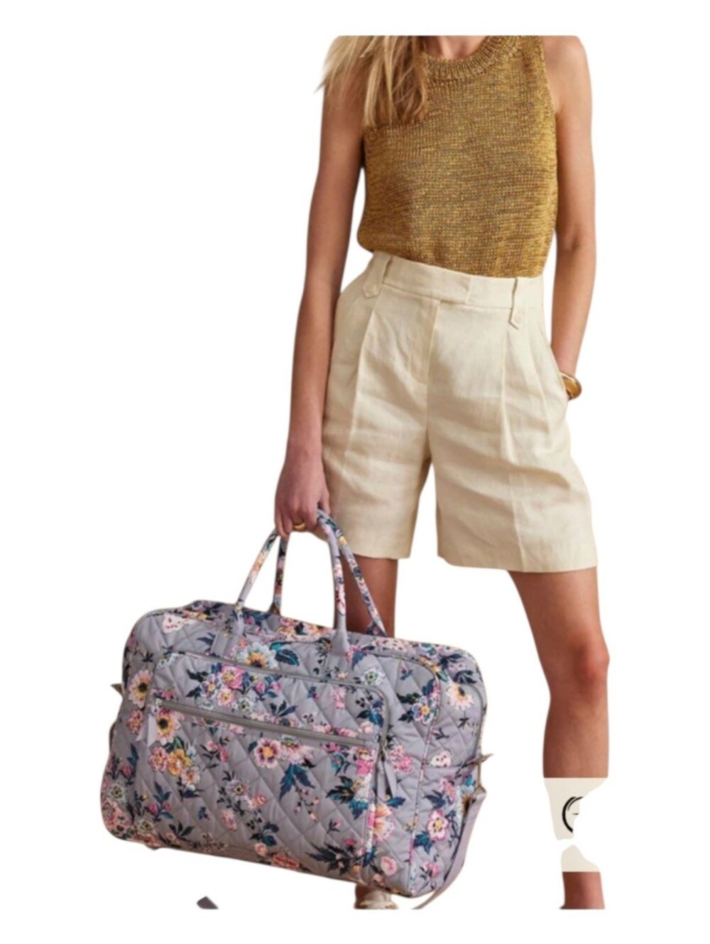 Vera Bradley Grand Weekender Travel bag Parisian Bouquet Performance Twill